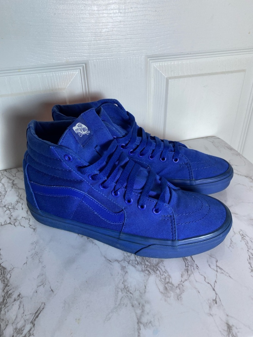 Vans Off the Wall Royal Blue High-Top Skateboard Sneakers